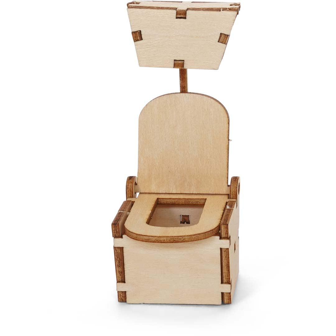 Holz-Baukastenset Sam & Julia Badezimmer mit Badewanne, Toilette und Waschbecken