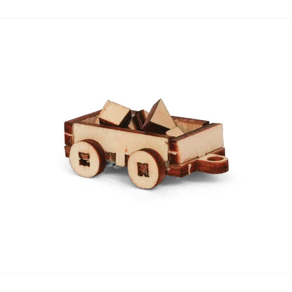 Holz-Baukastenset Mäusehaus-Zimmer Nursery von Sam & Julia mit Babybett, Wiege und Möbeln
