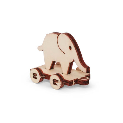 Holz-Baukastenset Mäusehaus-Zimmer Nursery von Sam & Julia mit Babybett, Wiege und Möbeln