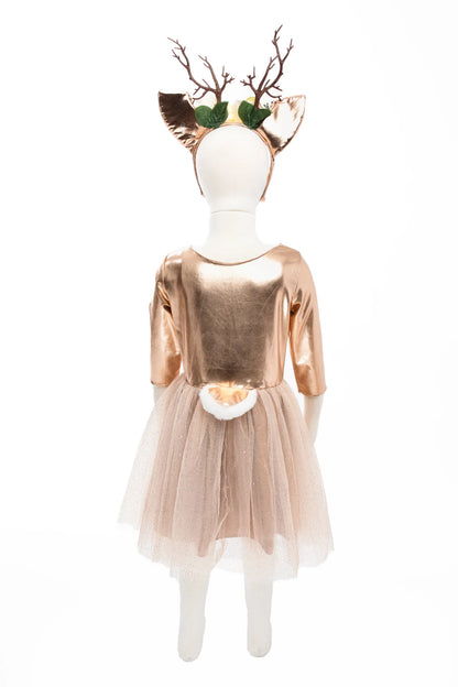 Woodland Deer Dress Rehkostüm von Great Pretenders in Braun mit weißen Flecken, Größe US 5-6