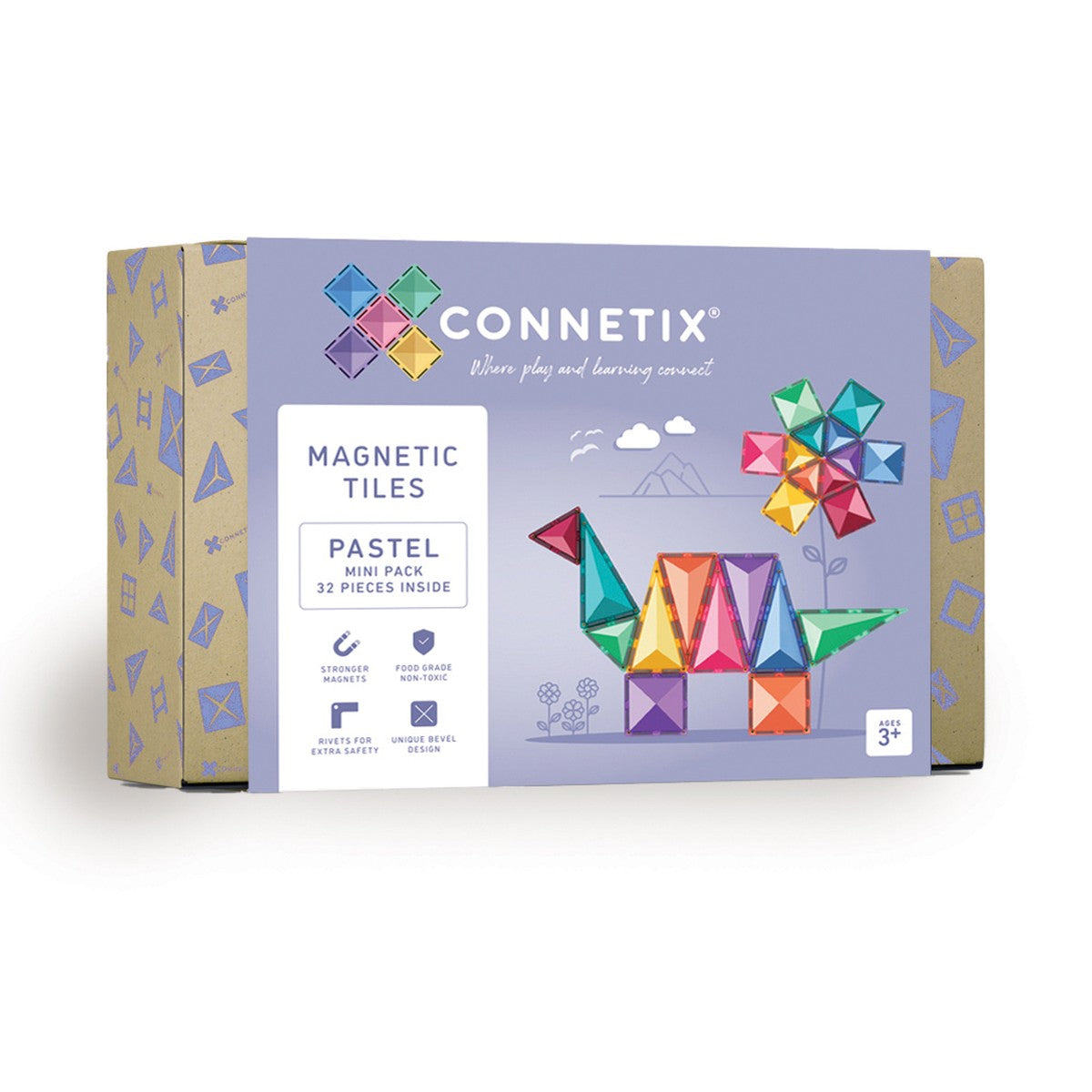 Connetix - Magnetbausteine Pastel Mini Pack 32-tlg.