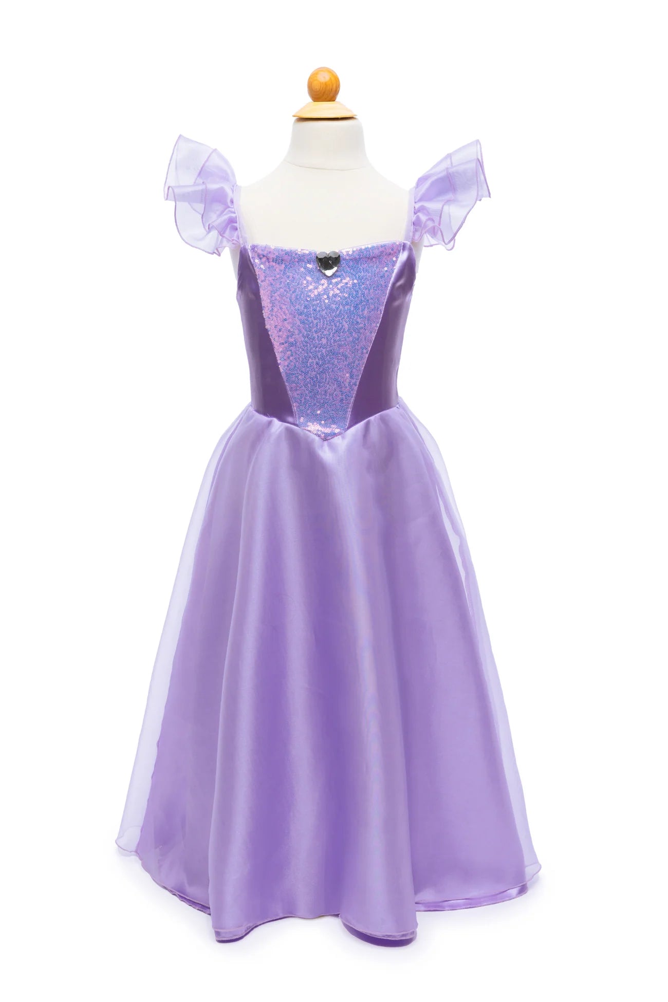Partykleid in Lila von Great Pretenders mit fließendem Design für Kinder Größe 116/128