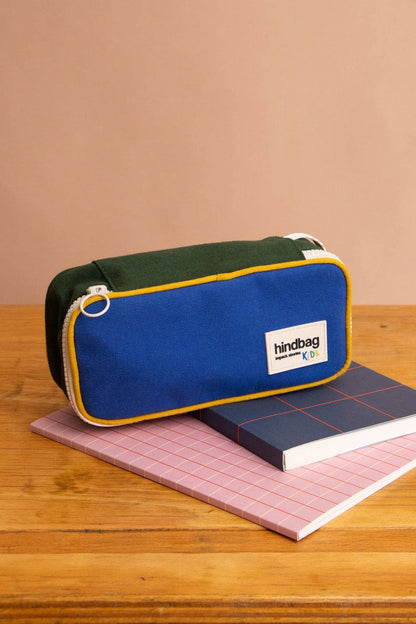 Hindbag - Federmäppchen Max Tricolore Elektrisch Blau