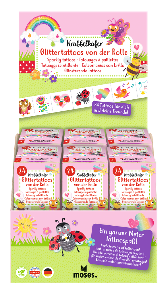 Moses - Krabbelkäfer Glittertattoos von der Rolle Bild 2