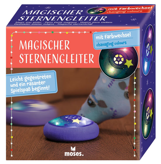 Moses Magischer Sternengleiter, Packung mit dem leuchtenden Bodengleiter