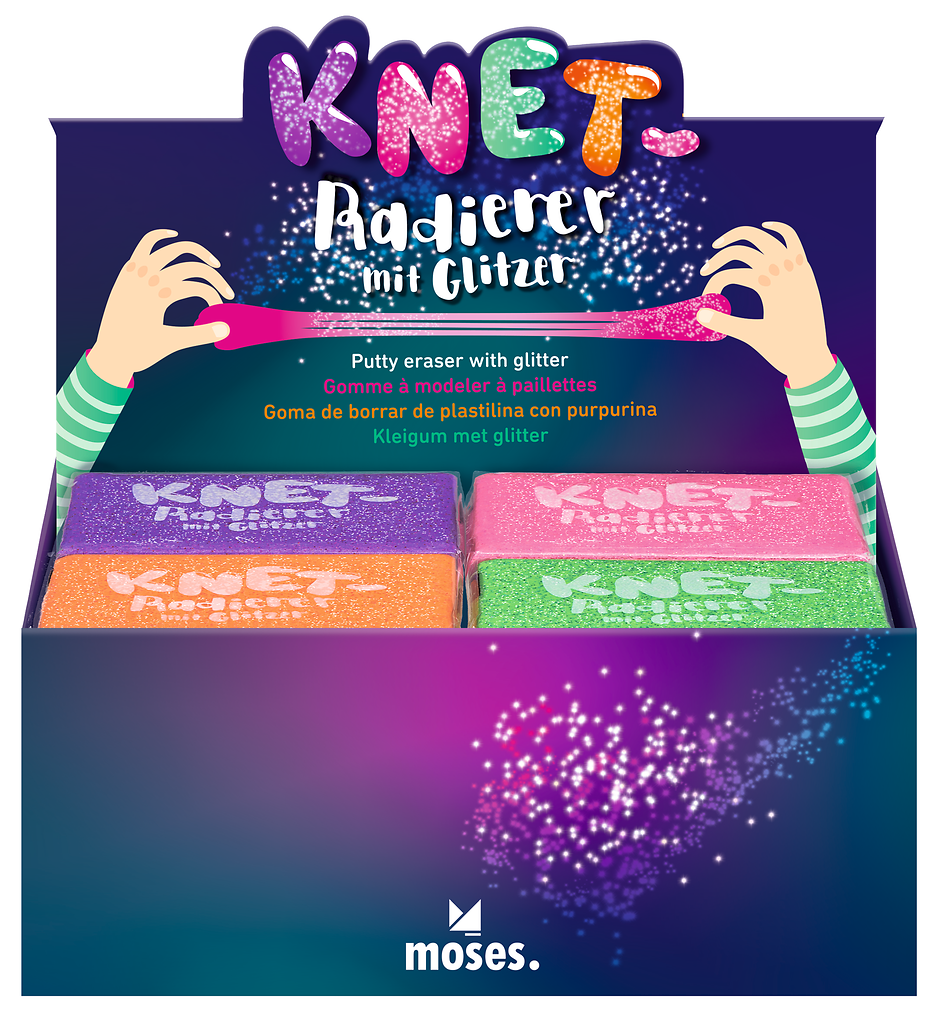 Moses - Knet-Radierer Glitzer Bild 1