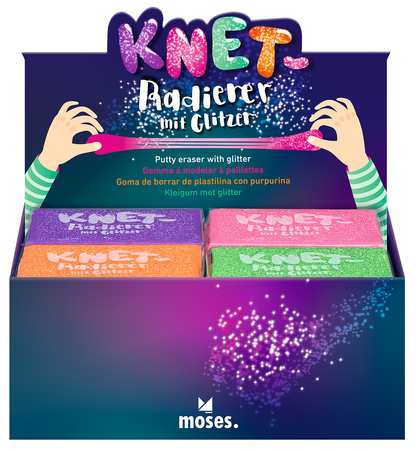 Moses - Knet-Radierer Glitzer Bild 1