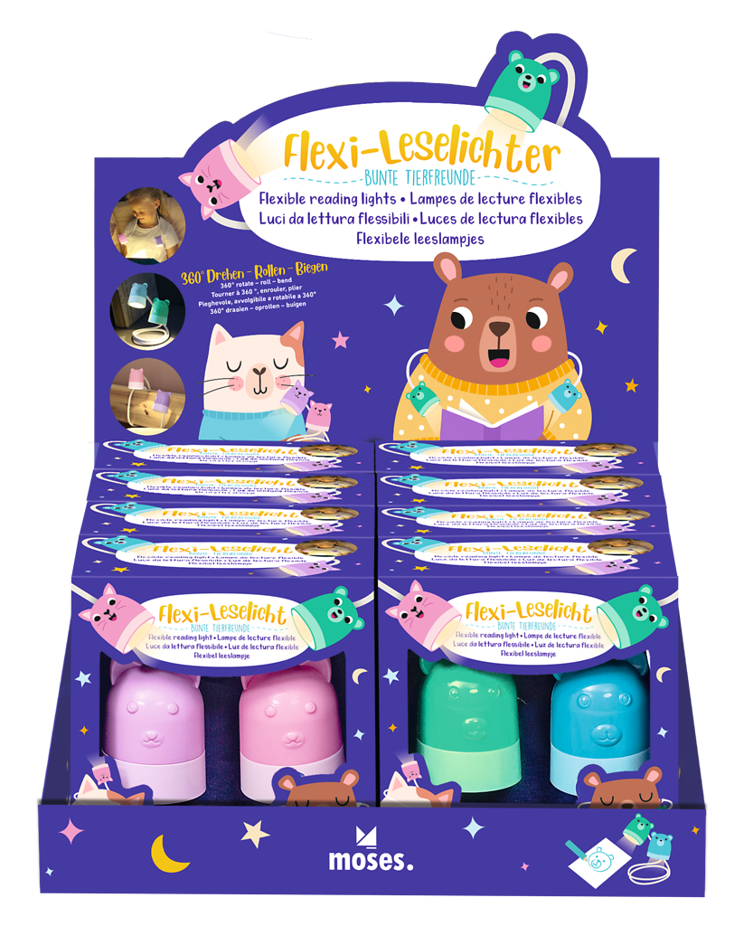 Moses - Flexi-Leselicht Bunte Tierfreunde Bild 1