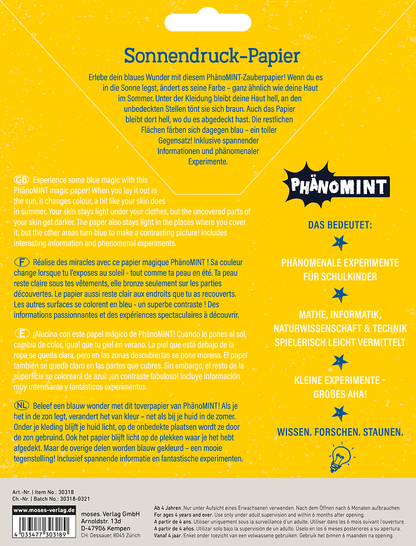 Moses - PhänoMINT Sonnendruck-Papier Bild 6