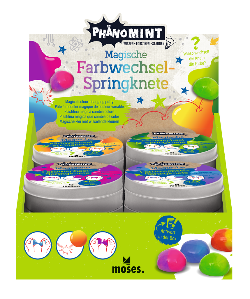 Moses - PhänoMINT Magische Farbwechsel-Springknete Bild 1
