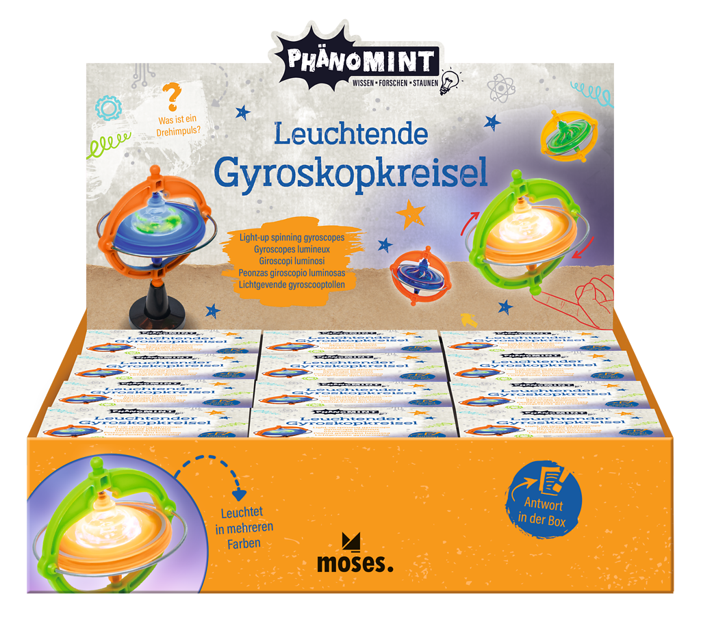Moses - PhänoMINT Leuchtender Gyroskopkreisel Bild 1