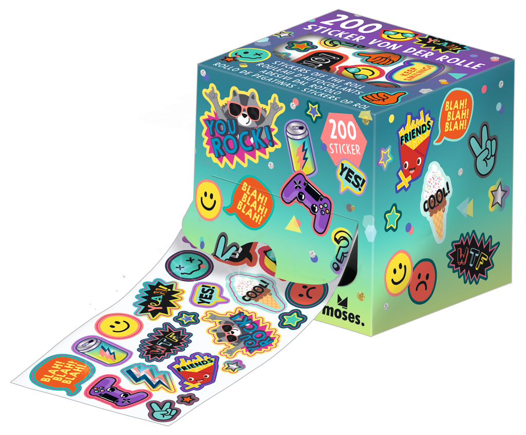 Moses - Happy Day Sticker von der Rolle Bild 3