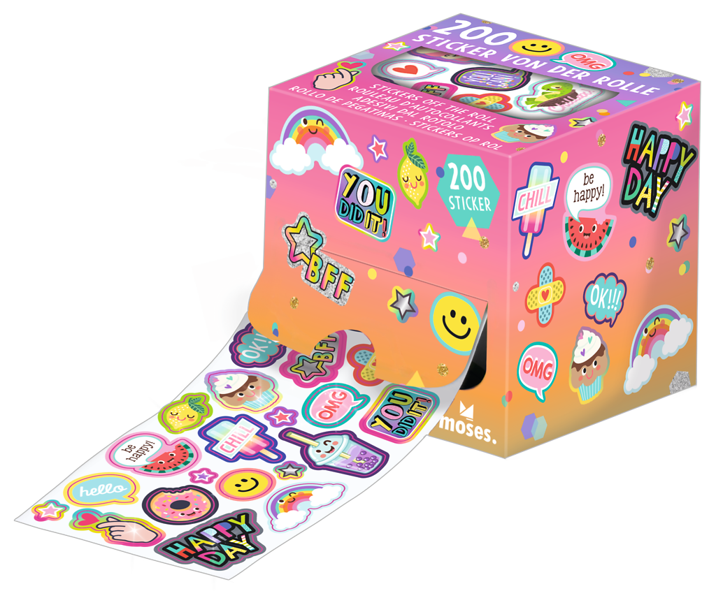 Moses - Happy Day Sticker von der Rolle Bild 4