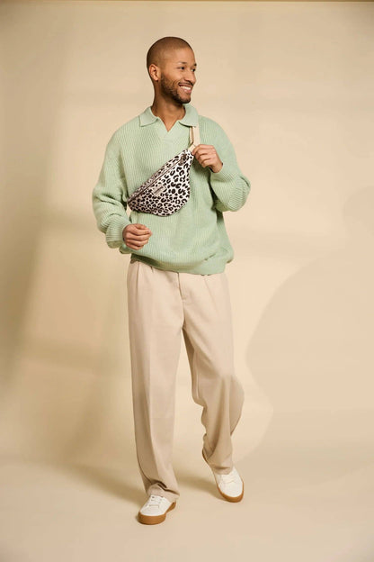 Hindbag - Gürteltasche Olivia Leopard Ecru