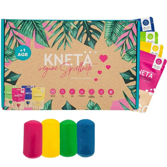 KNETÄ - Knetä Bag vegane Spielknete - 4er Set je 100gr