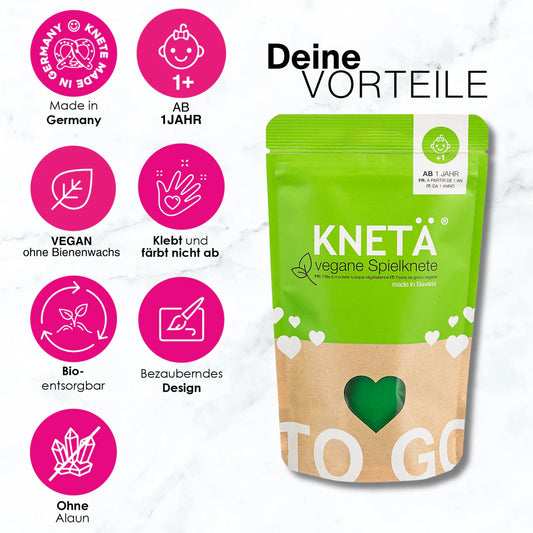 KNETÄ - Knetä Bag vegane Spielknete - 4er Set je 100gr
