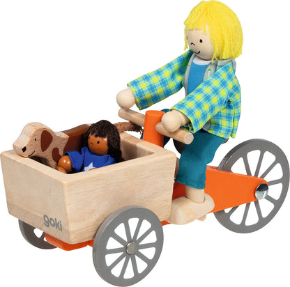Goki - Lastenfarhrrad mit 2 Biegepuppen und Hund Bild 3