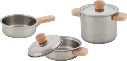 Goki - Kochset Sterneküche, 2 Töpfe und 1 Pfanne Bild 1