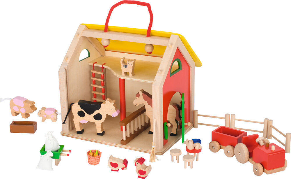 Goki - Koffer Farmhaus mit Zubehör Bild 2