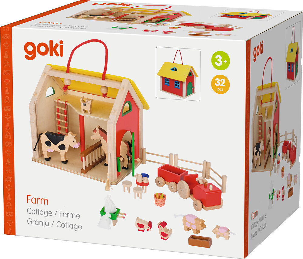 Goki - Koffer Farmhaus mit Zubehör Bild 3