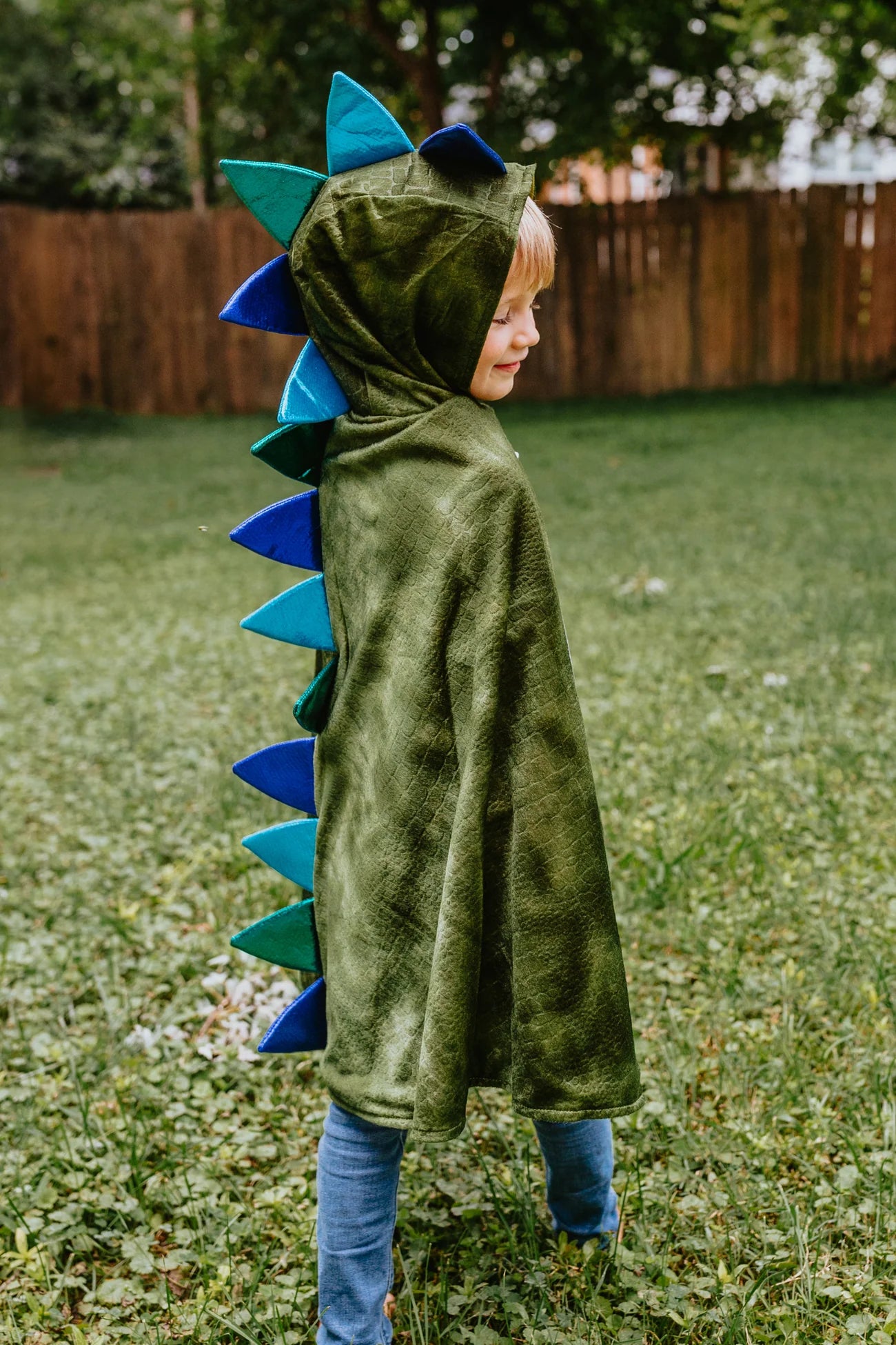 Drachen-Cape mit Krallen-Handschuhen in leuchtenden Farben von Great Pretenders, Größe 104/116