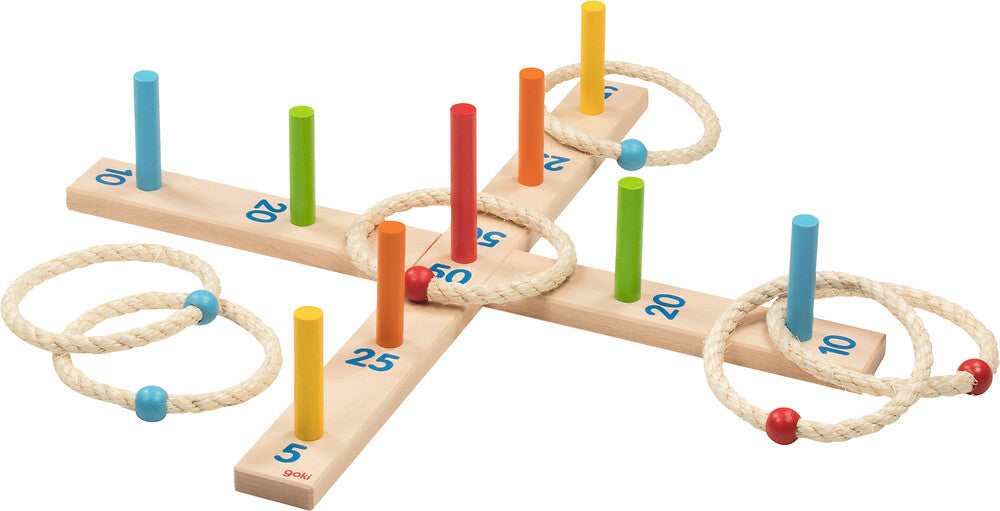 Goki - Ringwurfspiel mit 6 Sisalringen Bild 1