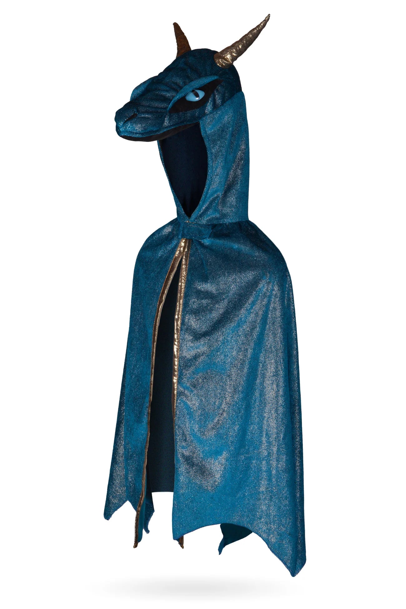 Sternennachtdrache-Kostüm blau von Great Pretenders mit Flügeln und Schwanz, Größe US 7-8