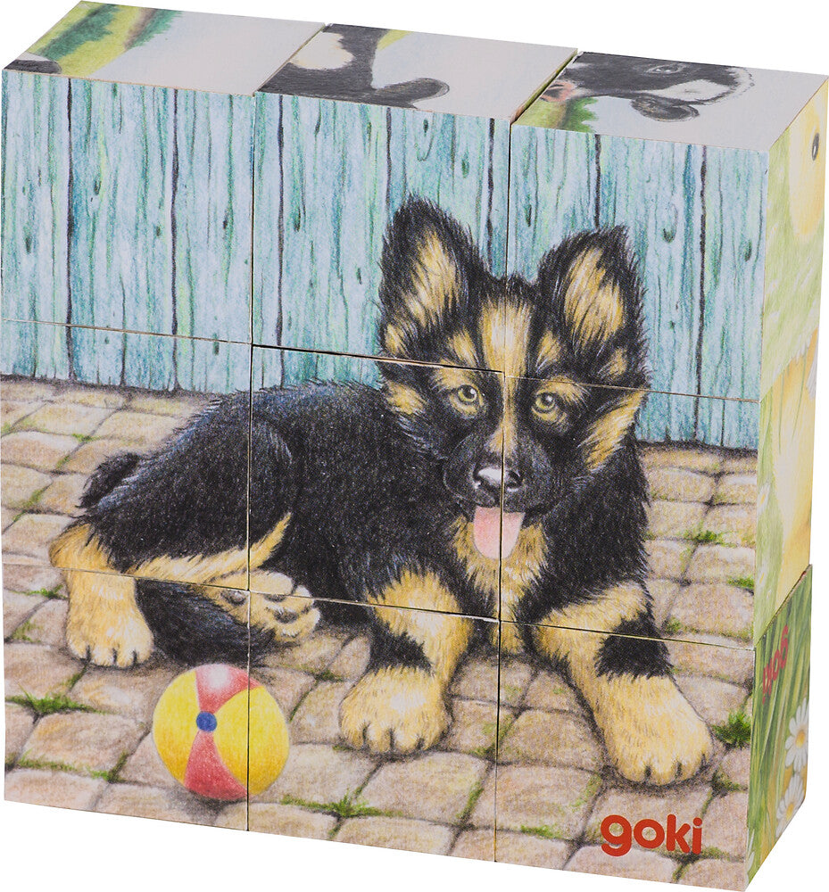 Goki - Würfelpuzzle Bauernhoftiere Bild 2
