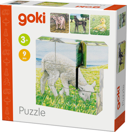 Goki - Würfelpuzzle Bauernhoftiere Bild 7