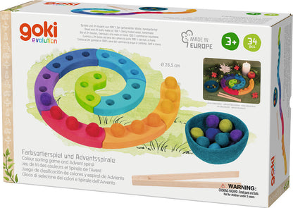 Goki - Farbsortierspiel und Adventsspirale Bild 7