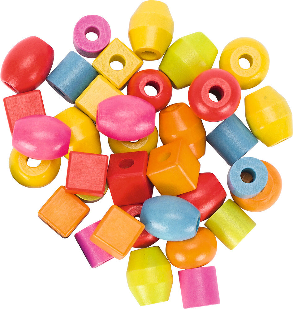 Goki - Perlenset, Zylinder Ø= 2cm, H= 2 cm, Holz, Bild 1