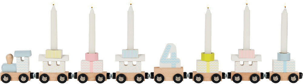 Goki - Geburtstagszug pastell mit Magnetverbindung Bild 3