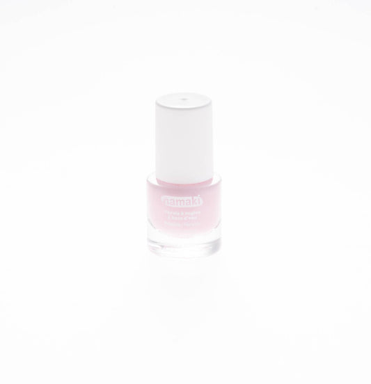 Namaki Nagellack abziehbar in Hellrosa, Flasche mit weißem Deckel, Packshot vor neutralem Hintergrund