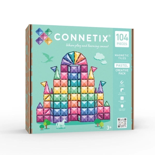 Connetix - Magnetbausteine Pastel Creative Pack - 104 Teile