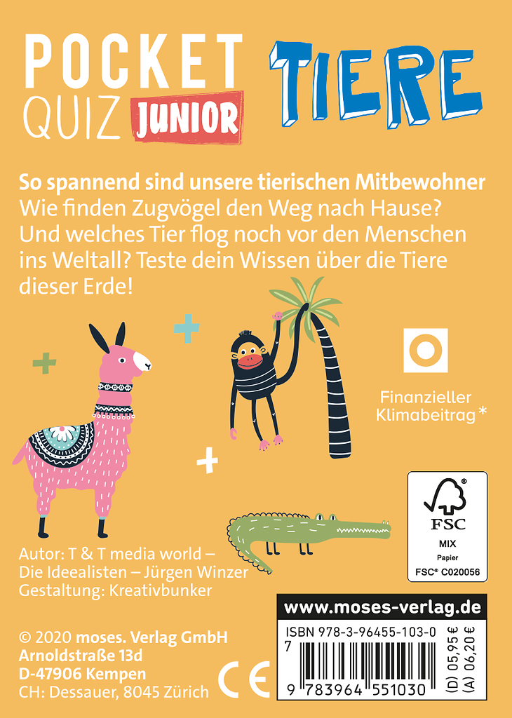 Moses - Pocket Quiz junior Tiere Bild 6