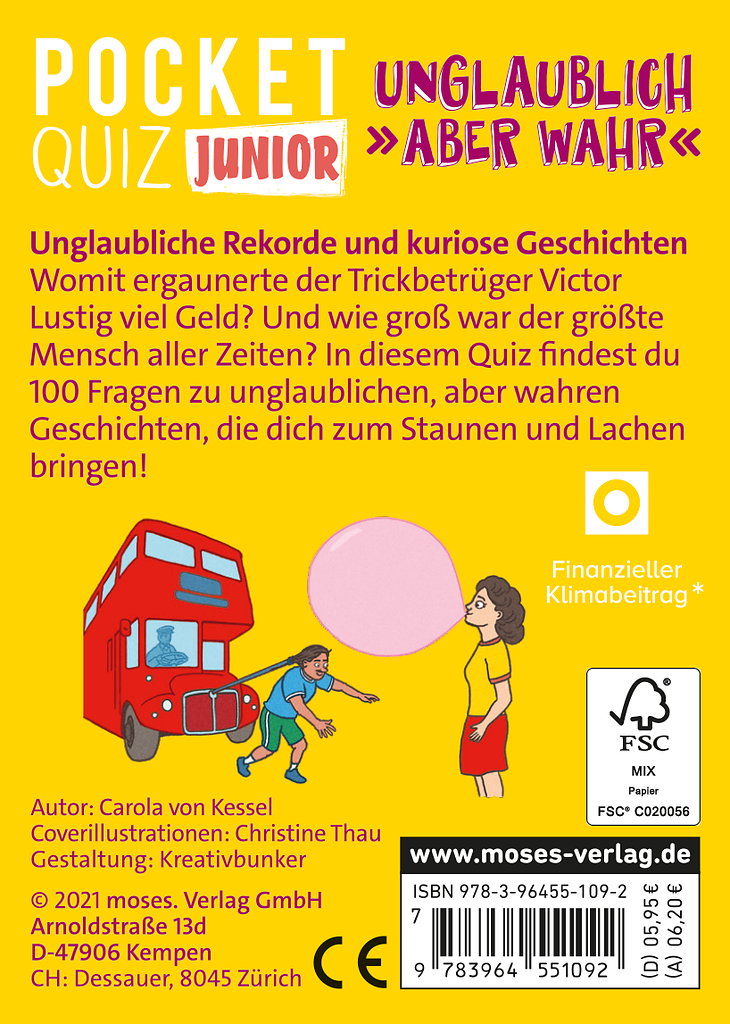 Moses - Pocket Quiz junior Unglaublich, aber wahr Bild 6