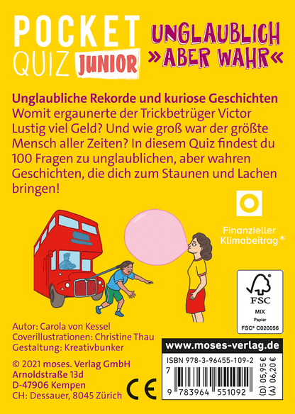 Moses - Pocket Quiz junior Unglaublich, aber wahr Bild 6