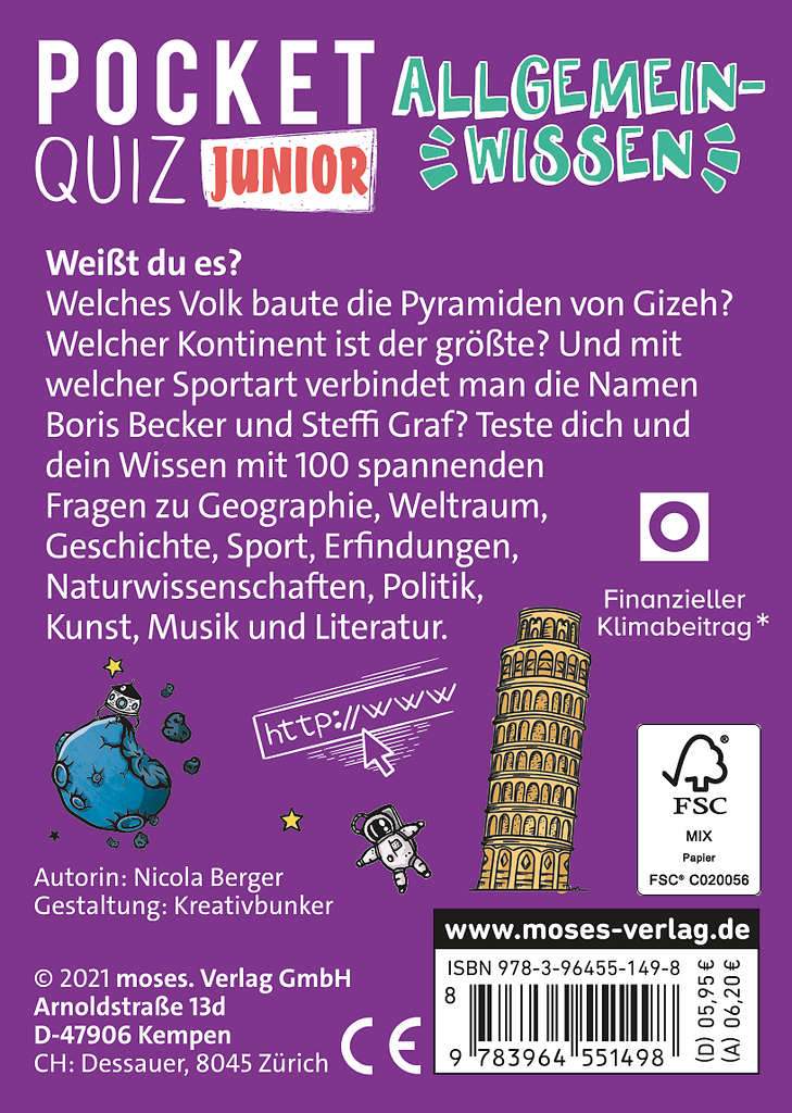 Moses - Pocket Quiz junior Allgemeinwissen Bild 6