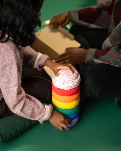 Stapelstein® Blush Special Original Mini rainbow + Gratis mini Stein