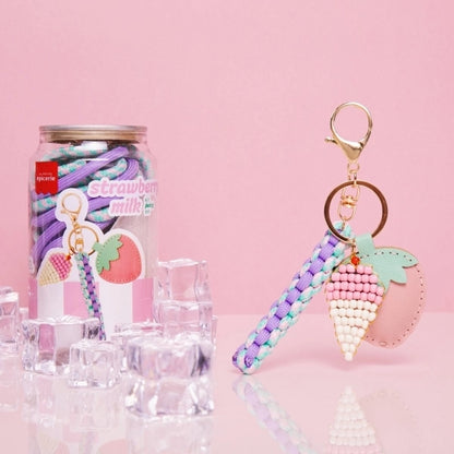 La Petite Épicerie - DIY Set Anhänger - Erdbeermilch