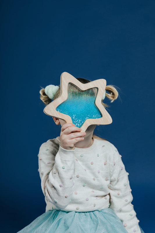 Petit Boum - Sensorikspielzeug Flow Star Orionis - Stern blau