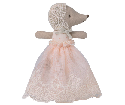 Maileg - Baby Maus im Kleid – Powder