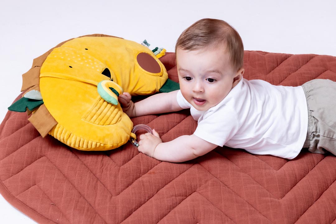 Weiches Greifkissen Mr. Lion mit Löwengesicht von Trixie