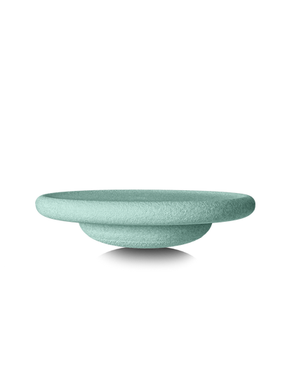 Mintfarbenes Balance Board Stapelstein mit ergonomisch geformter Oberfläche und rutschfester Unterseite