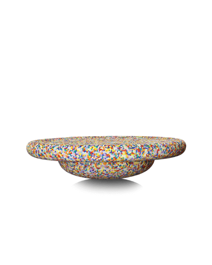 Stapelstein Balance Board in Confetti-Farben mit ergonomisch geformter Oberfläche zum Balancieren