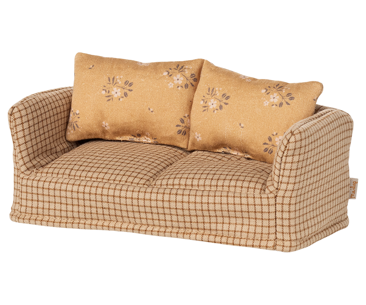 Miniatur-Couch Mable von Maileg für Puppenhaus, beige Polstersofa