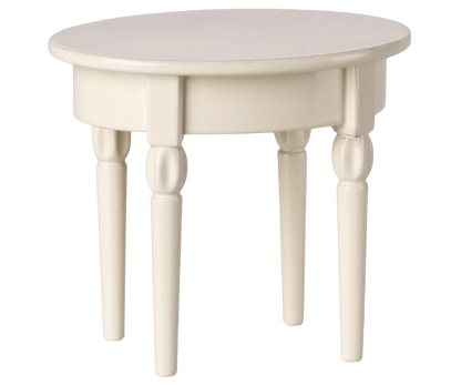 Maileg Vintage Beistelltisch für Mäuse in Creme aus Metall mit vier geformten Beinen