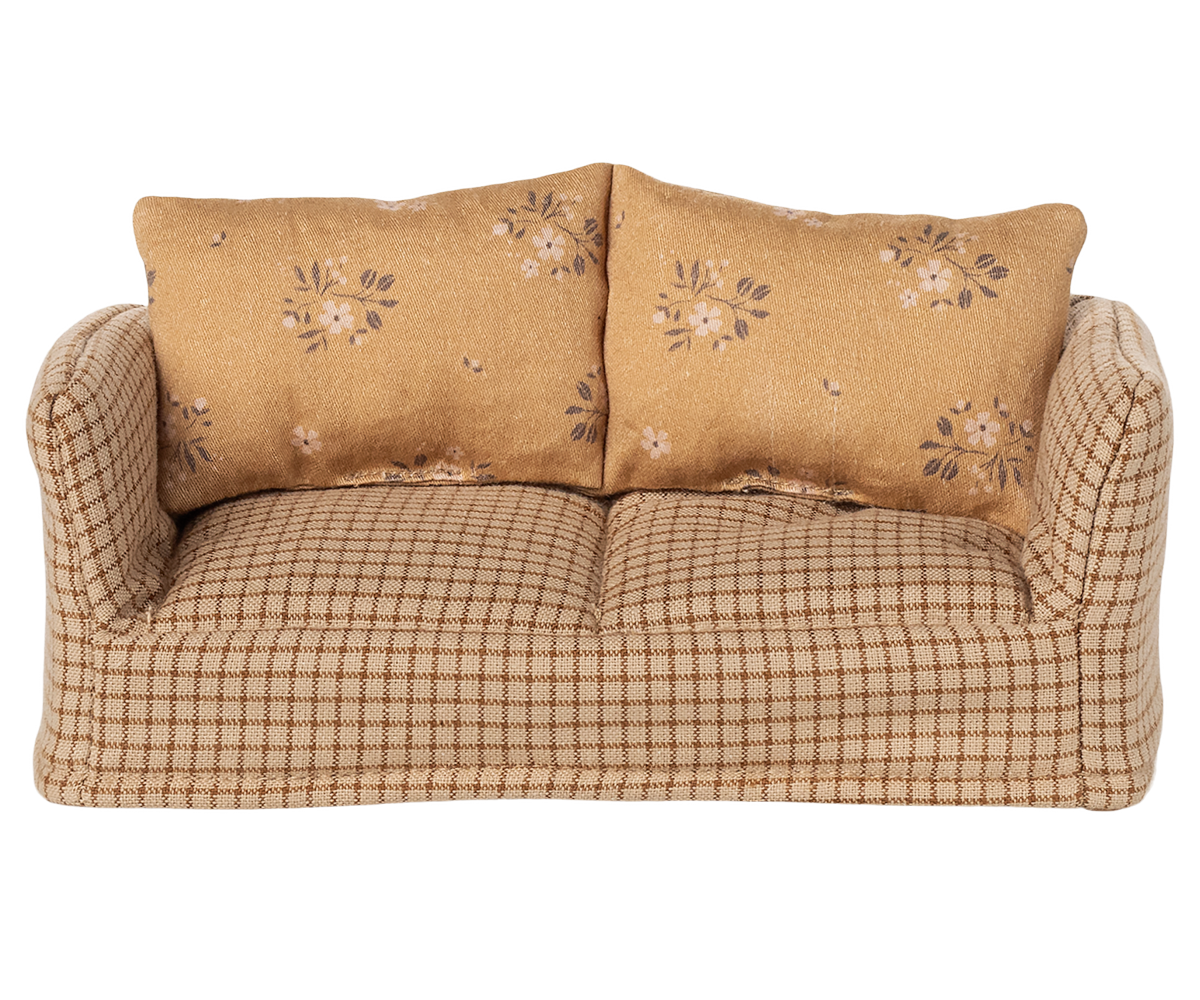 Miniatur-Couch Mable von Maileg für Puppenhaus, beige Polstersofa