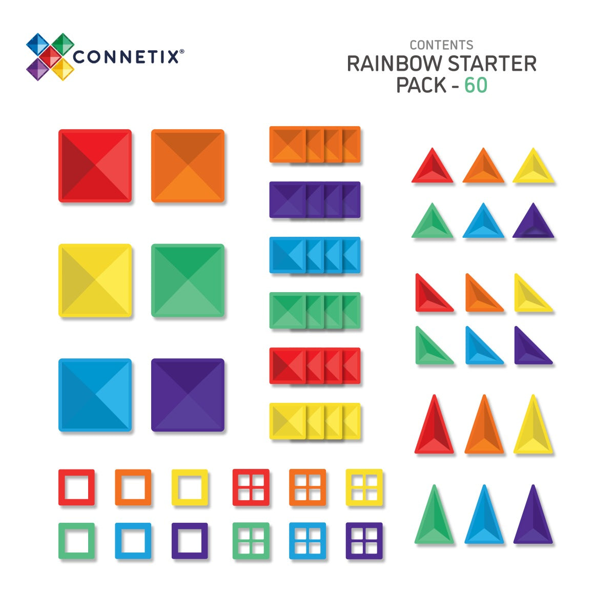 Connetix - Rainbow Starter Pack 60