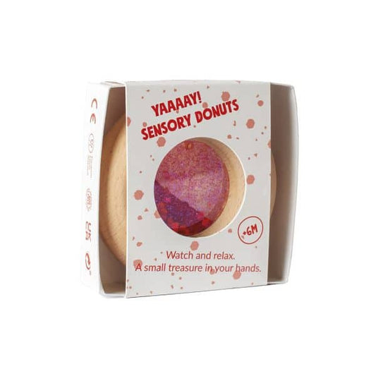 Petit Boum - Sensorikspielzeug Calm Donut - Rot